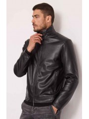 Giubbotto moto ecopelle